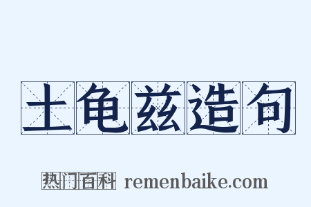 土龟兹造句是什么意思的图片